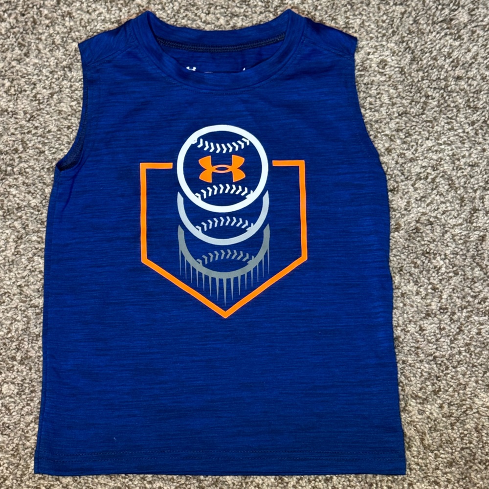 Under Armor Boys Tank Top Baseball Shirt